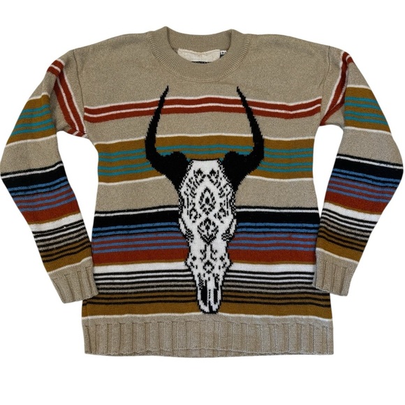 Jen's Pirate Booty Desert Queen southwestern crewneck knit Sweater size small - Picture 4 of 10